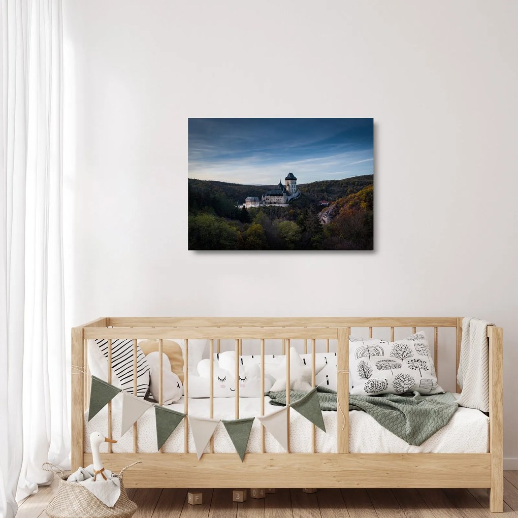 Obraz na szkle - Karlštejn (70x50 cm)