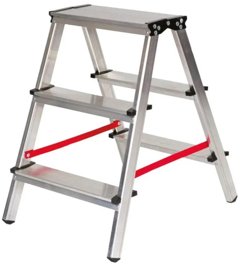 Drabina aluminiowa dwustronna Domo 2x2 125kg 43cm MOTIVE