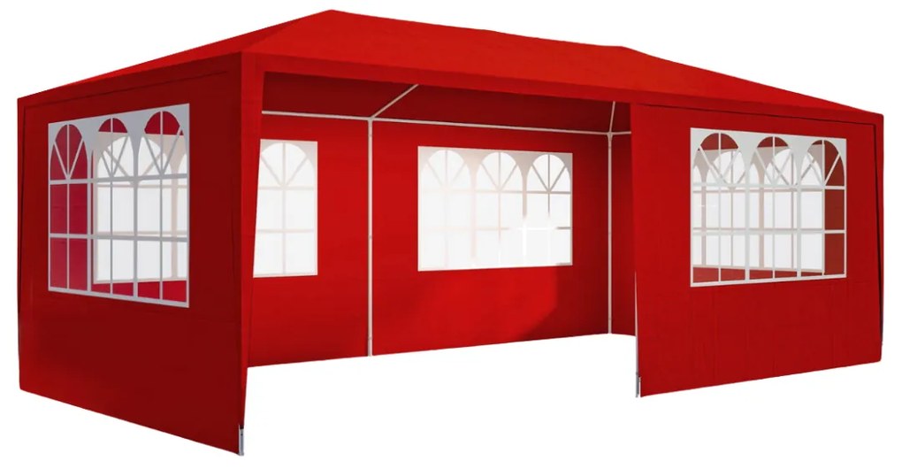 Namiot imprezowy NEAPOL, 3x6m, czerwona Jurhan