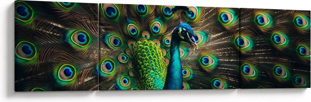 Obraz – Paw (170x50 cm)
