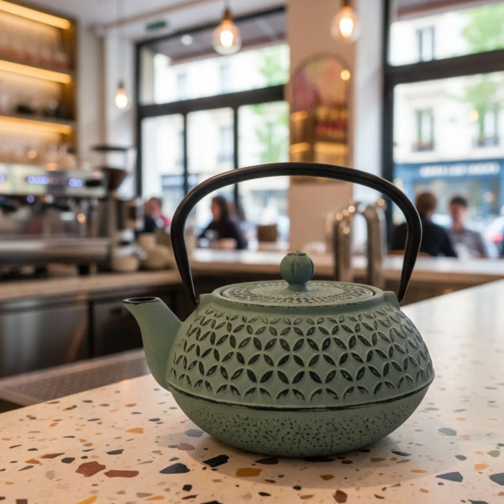 Czajnik żeliwny z zaparzaczem SABI, 1000 ml