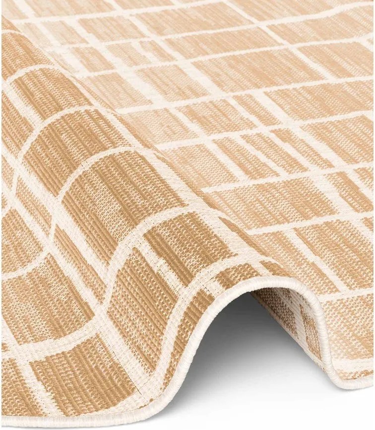 Kremowy/w naturalnym kolorze okrągły dywan odpowiedni na zewnątrz ø 160 cm Haringey Crouch – Ted Baker