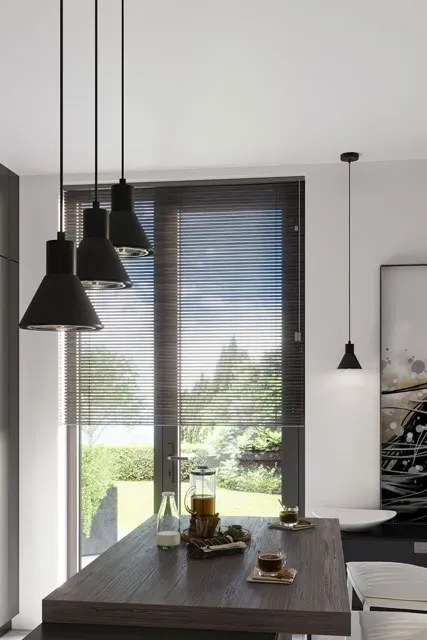 Czarna lampa wisząca loft stożek - S170 F3-L87