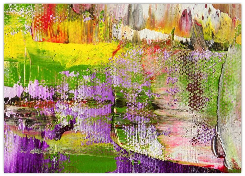 Obraz na szkle abstrakcji - malarstwo (70x50 cm)
