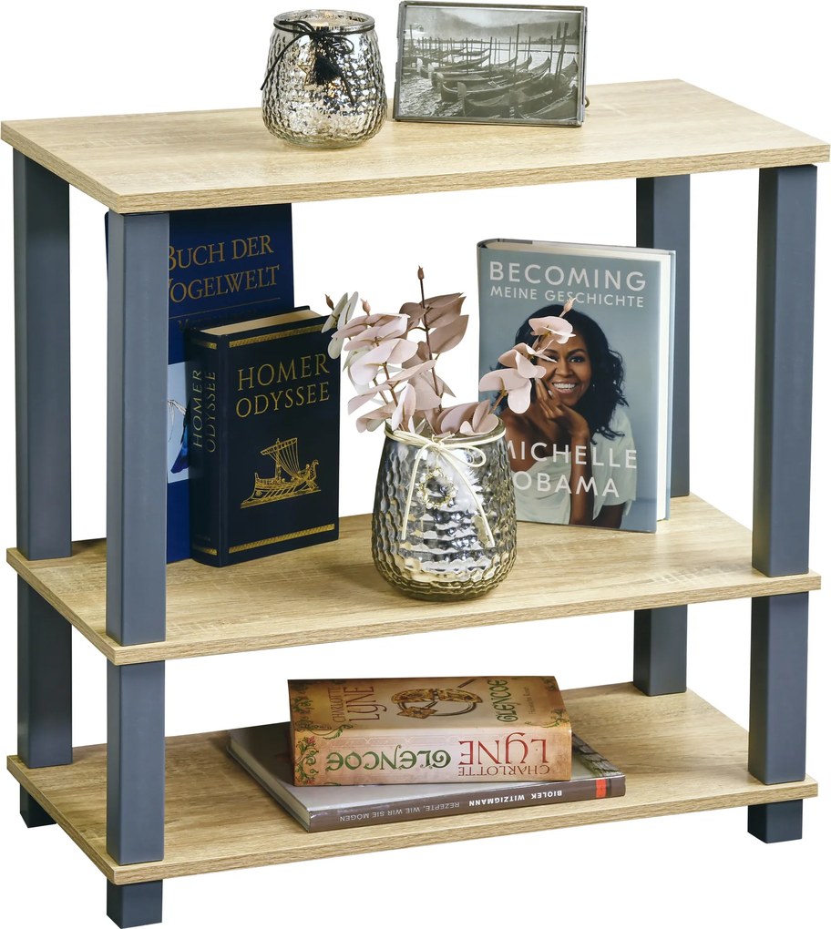 Regał do przechowywania, 3 półki, 60 x 58,5 cm