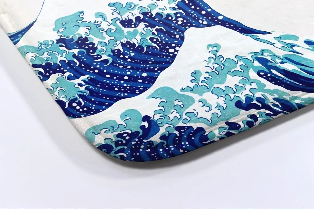 Antypoślizgowy dywanik łazienkowy Antypoślizgowy dywanik łazienkowy Fala Ocean Morze