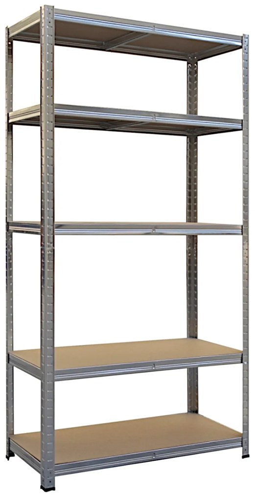 Regał metalowy magazynowy 180x90x40 cm – półki regulowane