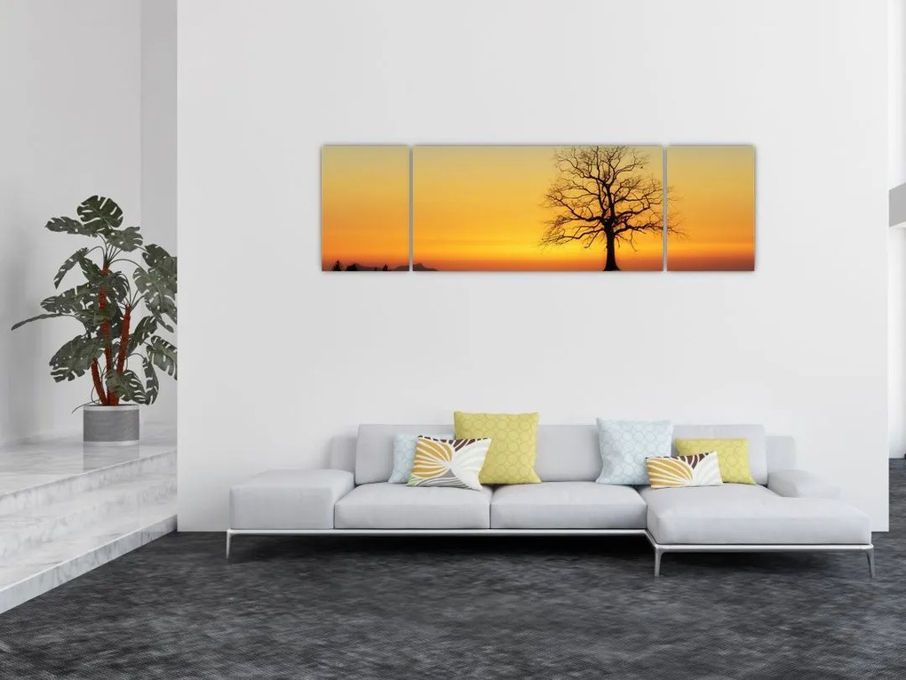 Obraz drzewa na polu (170x50 cm)