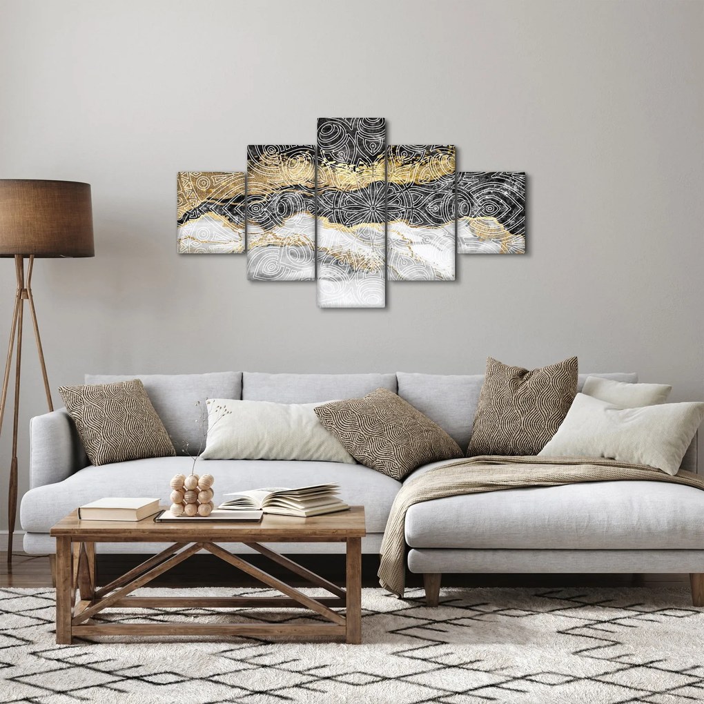 Obraz - Mandala w marmurze (125x70 cm)
