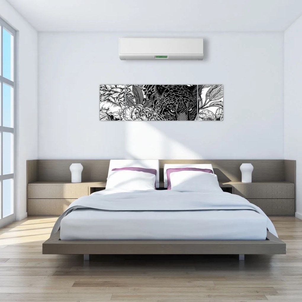 Obraz - Egzotyczny ogród (170x50 cm)
