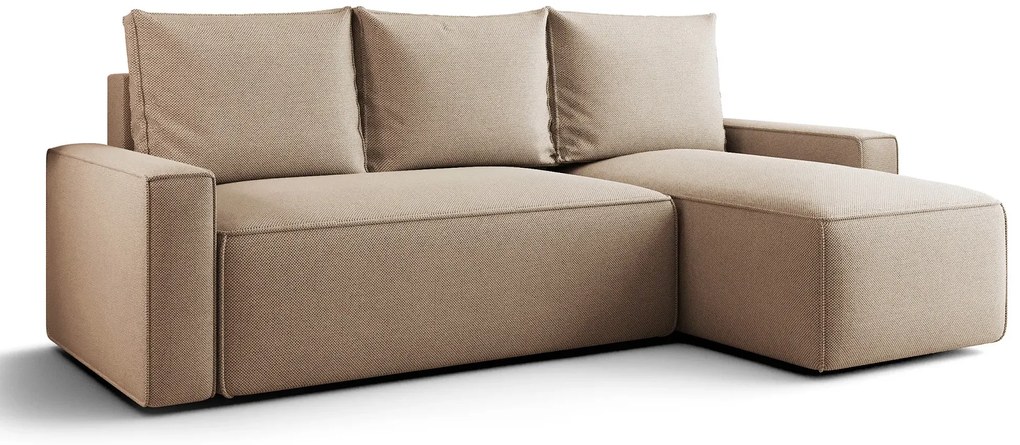 Ciemnobeżowy narożnik z funkcją spania C2-B24