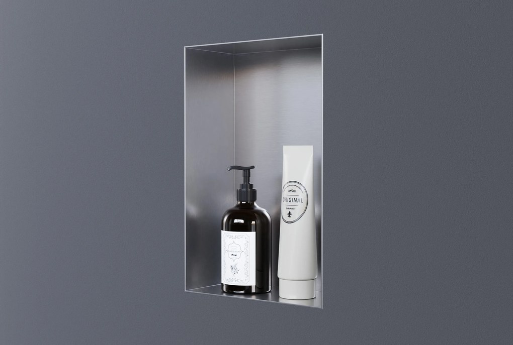 Półka wnękowa ścienna ze stali nierdzewnej NT203010X