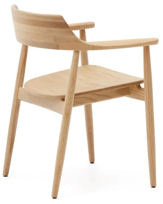 Krzesło z litego drewna dębowego w naturalnym kolorze Fondes – Kave Home
