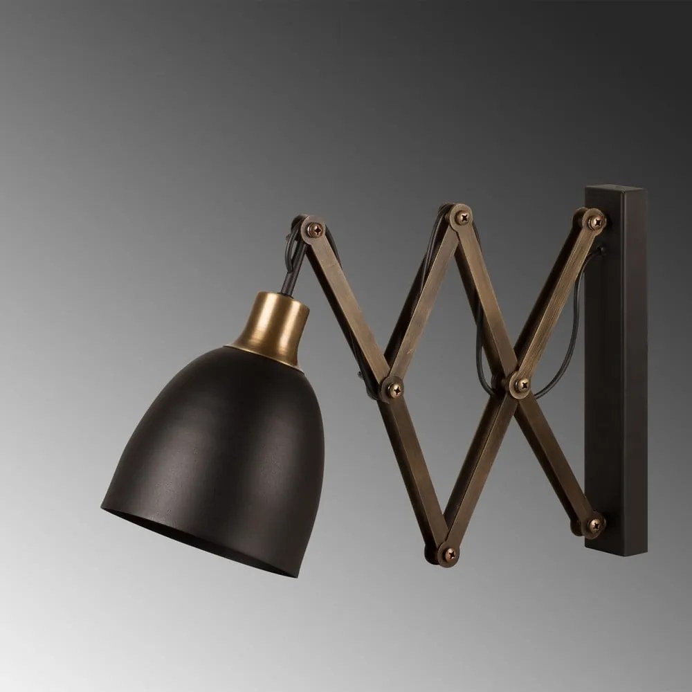 Kinkiet w czarno-brązowym kolorze ø 16 cm Sivani – Opviq lights
