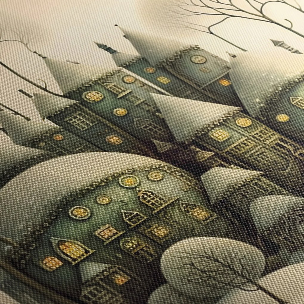 Obraz - Bajkowe domki (125x70 cm)