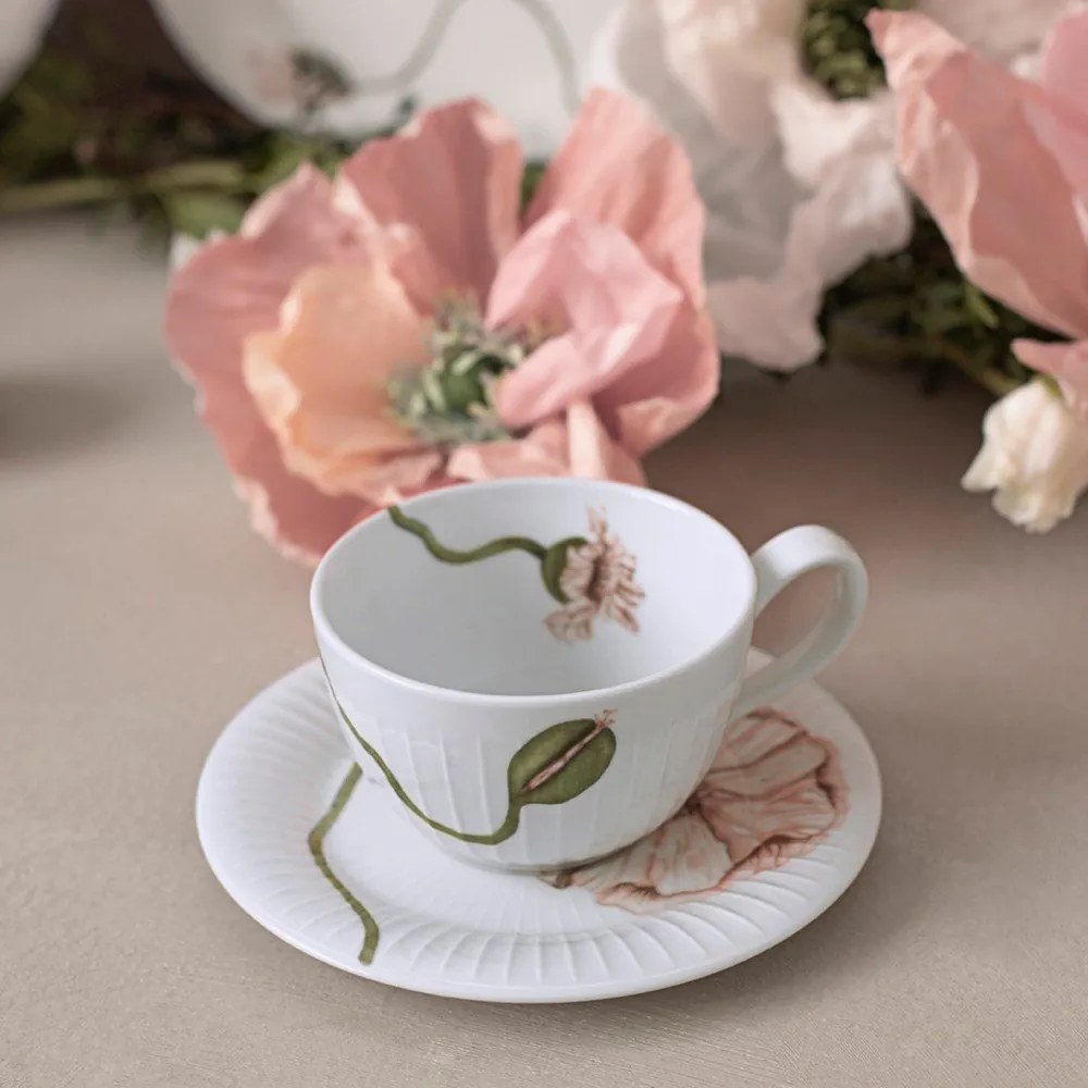 Biała porcelanowa filiżanka 380 ml Hammershøi Poppy – Kähler Design