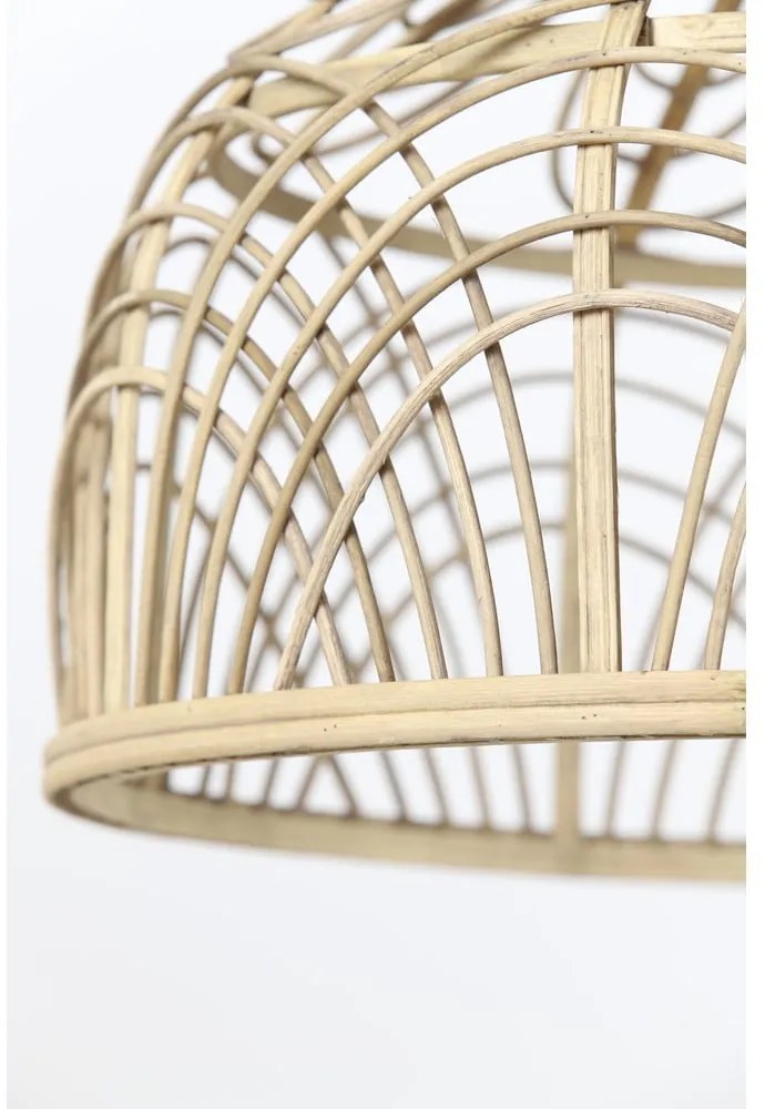 Lampa sufitowa z rattanowym kloszem ø 42 cm Pocita – Light & Living