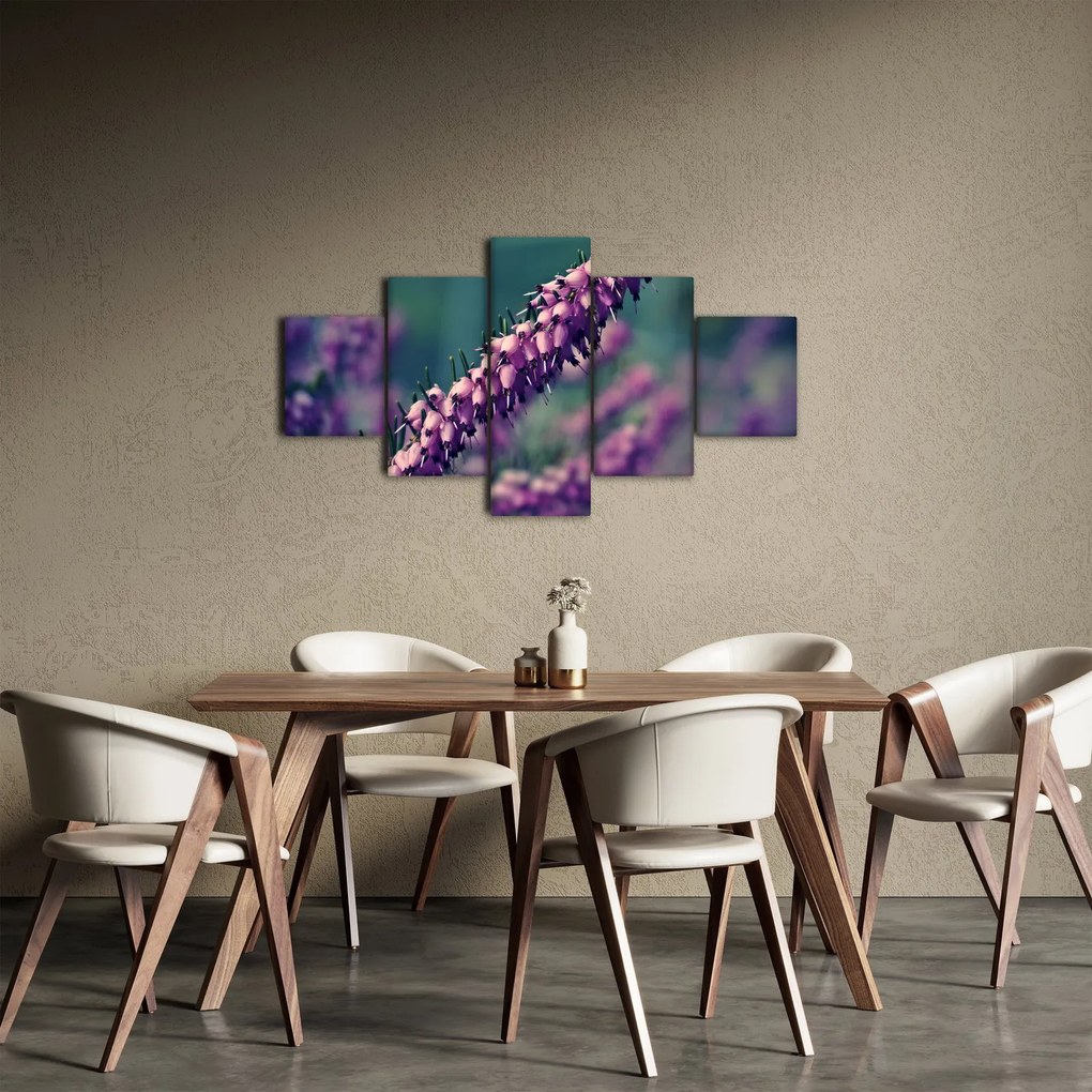 Obraz fioletowego kwiatu (125x70 cm)
