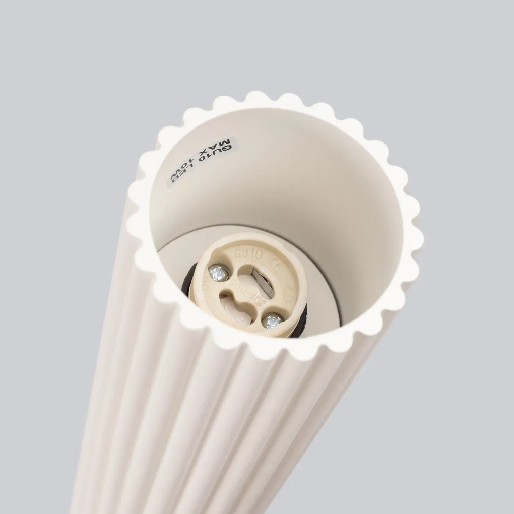 Plafon KARBON 10 beżowy ryflowany SOLLUX  LIGHTING