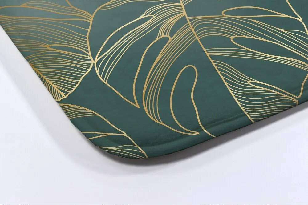 Dywanik antypoślizgowy do łazienki Dywanik antypoślizgowy do łazienki Liście monstery