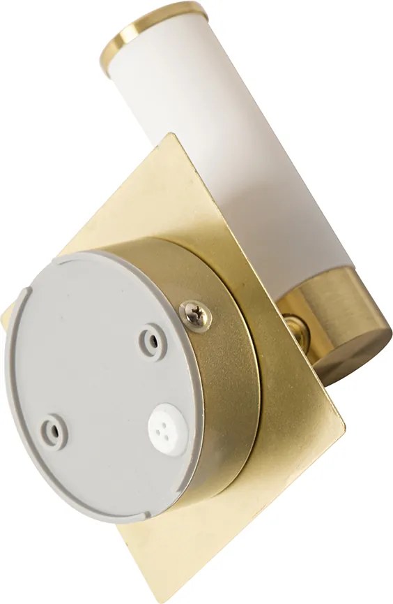 Nowoczesna lampa ścienna do łazienki mosiądz IP44 - Bath