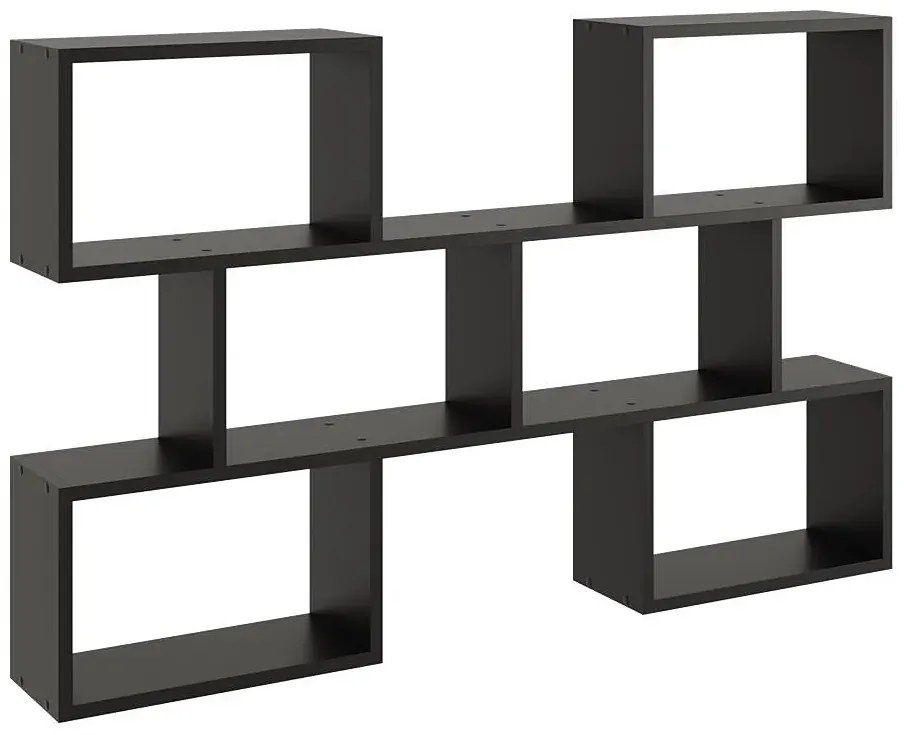 Czarna minimalistyczna półka wisząca - Zoix