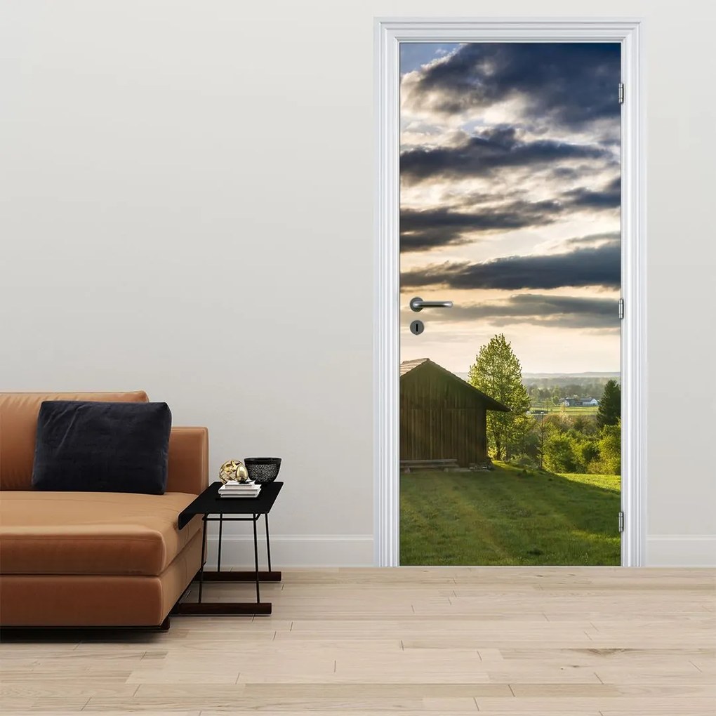 Fototapeta na drzwi - Domek w lesie (95x205cm)