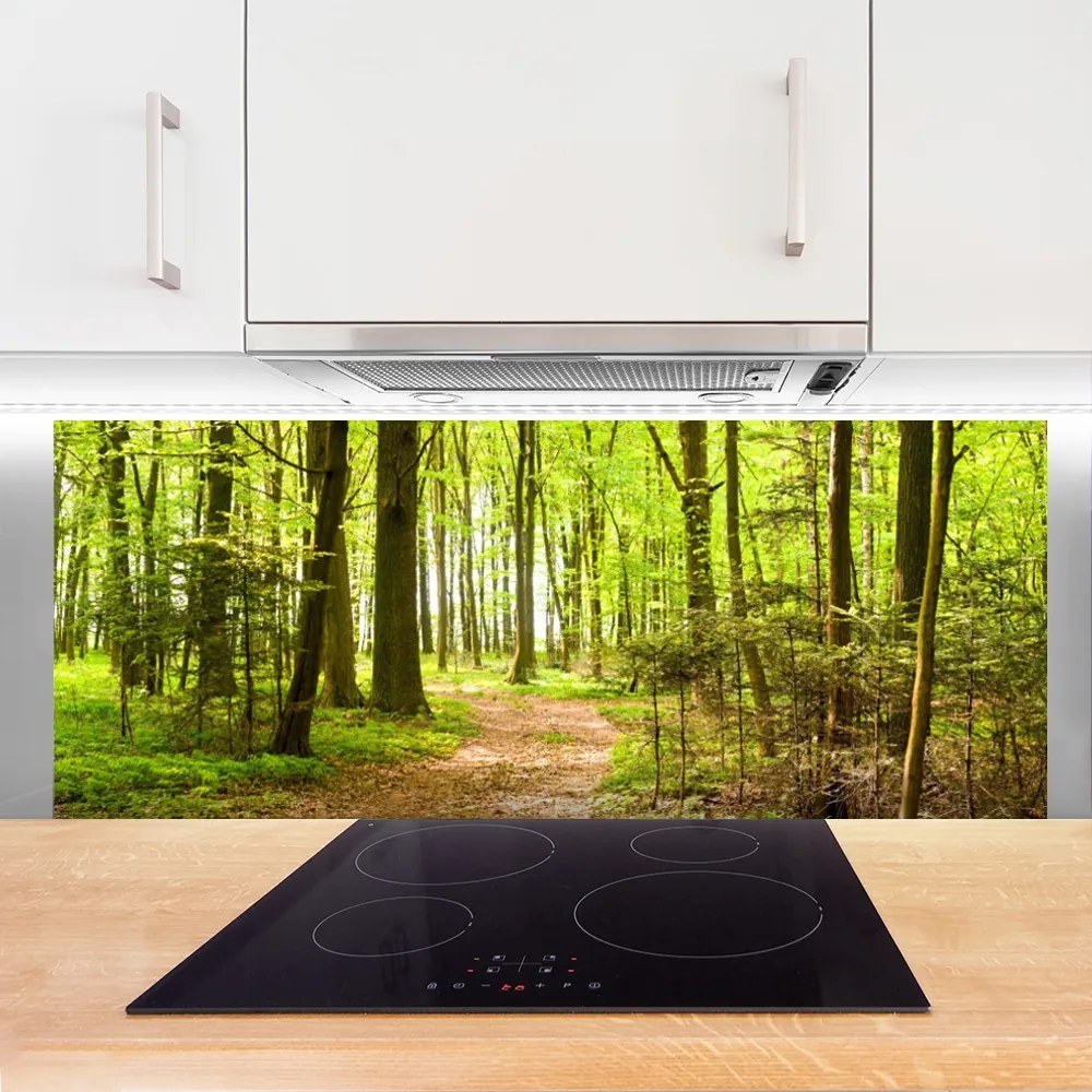 Panel nad blat kuchenny Ścieżka W Głębi Lasu