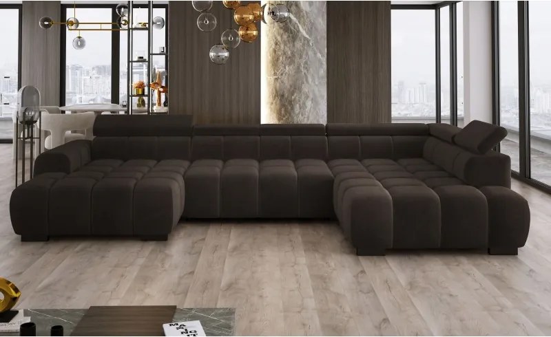 Narożnik BULL XL Prawostronny z elektryczną funkcją regulacji tkanina Salvador 04 WERSAL