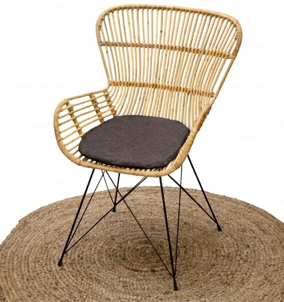 Poduszka na krzesło STANDARD MELANGE brązowa