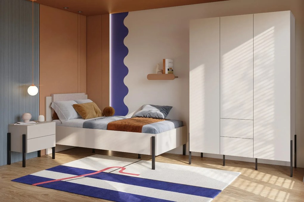 Szafka nocna JUKON 2S 55cm kaszmirowa HELVETIA