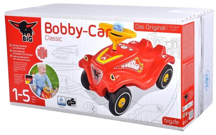 Big jeździk pchacz bobby car straż dźwięk