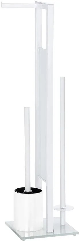 Stojak na papier toaletowy i szczotkę do WC, RIVALTA WHITE - 3 w 1 , WENKO