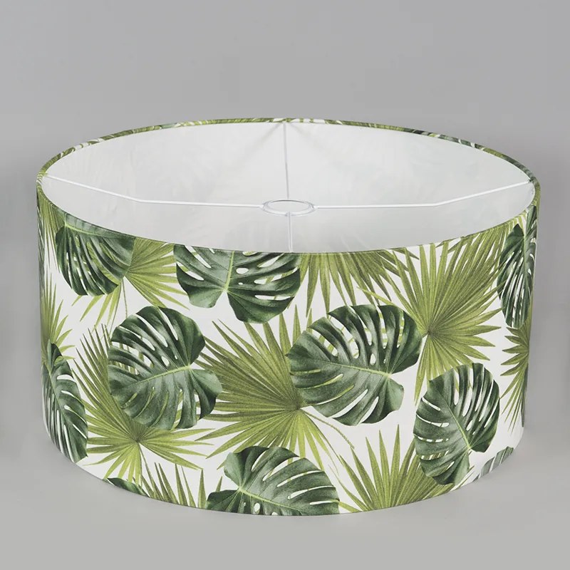 Abażur z bawełny 50/50/25 - Leaf Nowoczesny