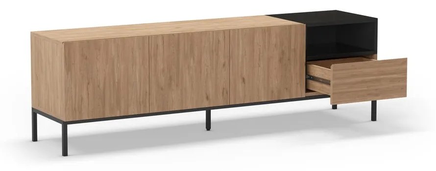 Szafka pod TV w naturalnym kolorze 180x55 cm Cailin – Marckeric