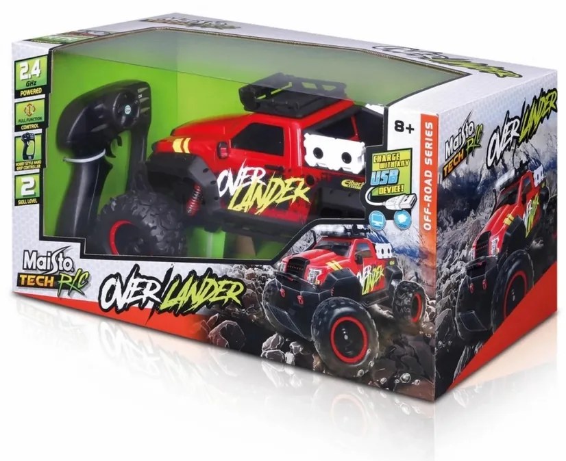 Maisto Tech RC, Overlander, 2.4 Ghz, czerwony