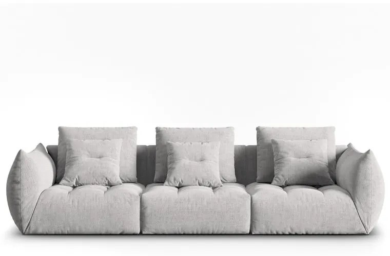 Jasnoszara sofa 332 cm Bloom – Micadoni Home