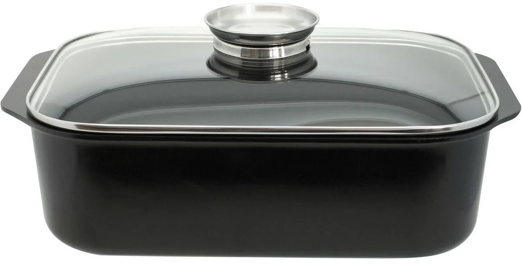 Elo 82840 Basic Brytfanna ze szklaną pokrywką i aromatyzerem Raffinesse 40 x 26 cm
