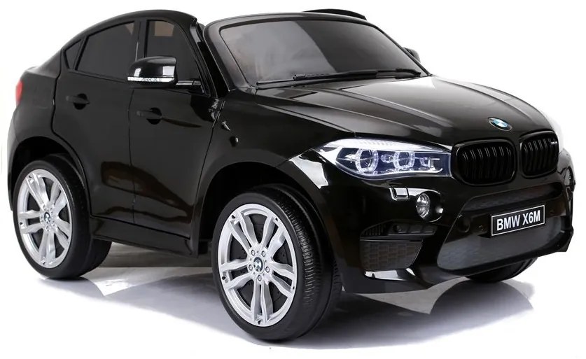 Auto na akumulator bmw x6m czarne dwuosobowy fotel