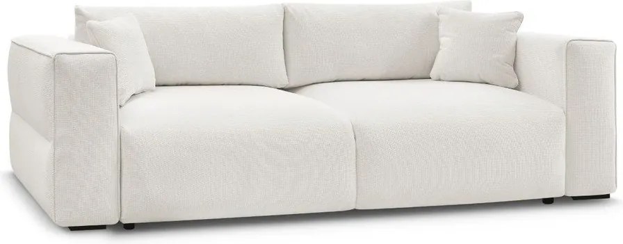 Biała rozkładana sofa ze schowkiem 265 cm Ezechiel – Bobochic Paris
