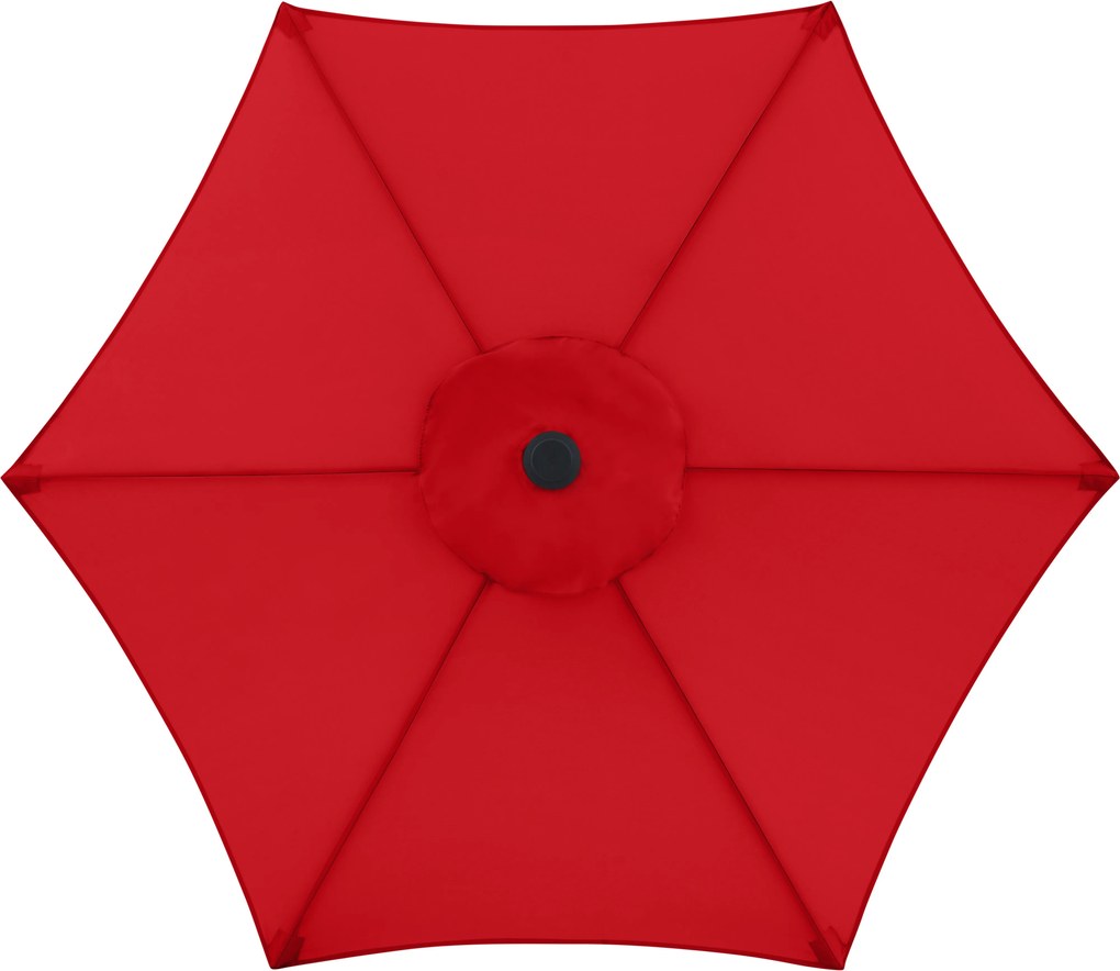 Doppler LIFE parasol ogrodowy 180 cm czerwony