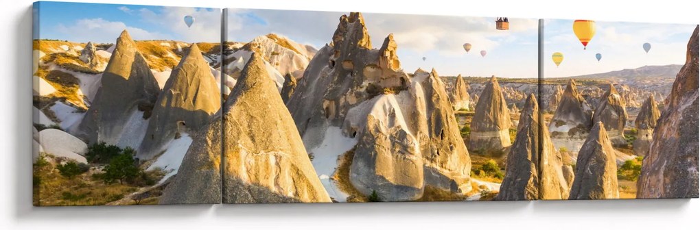 Obraz - Balony na ogrzane powietrze (170x50 cm)