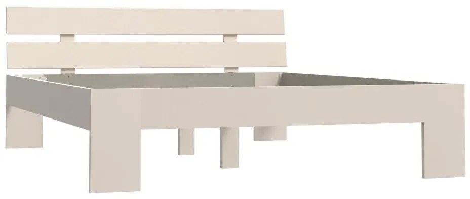 Łóżko dwuosobowe PIROA 160x200 cm beżowe