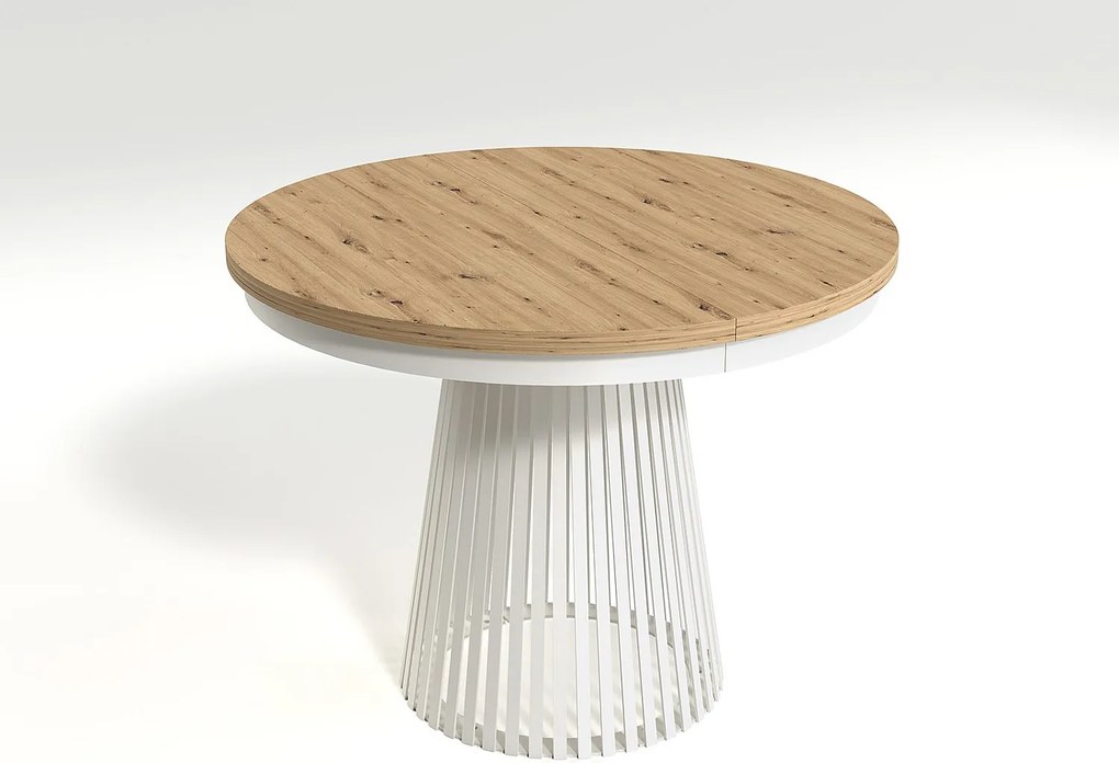 MINIO go for it, Stół rozkładany GORI w kolorze dąb artisan/biały