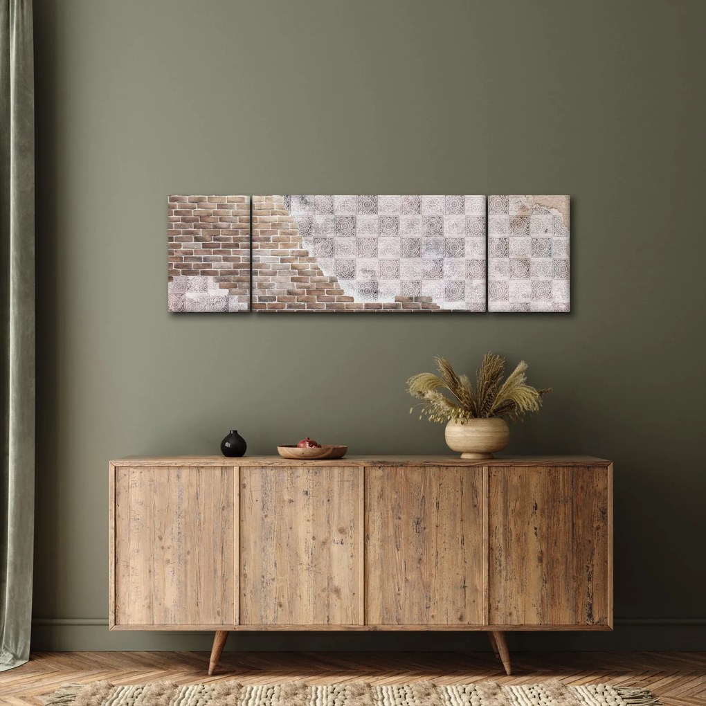 Obraz - Ceglana ściana (170x50 cm)