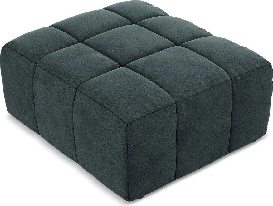 Niebieski aksamitny podnóżek Aloha – Makamii