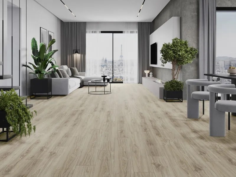Mexen Madison próbka paneli winylowych SPC 6,5 mm, podkład IXPE 1,5 mm, 4 V-Fuga, Dąb - F1045-S