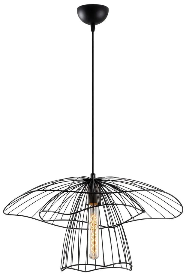 Czarna lampa wisząca ø 50 cm Farac – Opviq lights