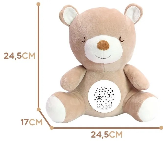 Woopie baby przytulanka usypiacz projektor 2w1 miś - 10 kołysanek