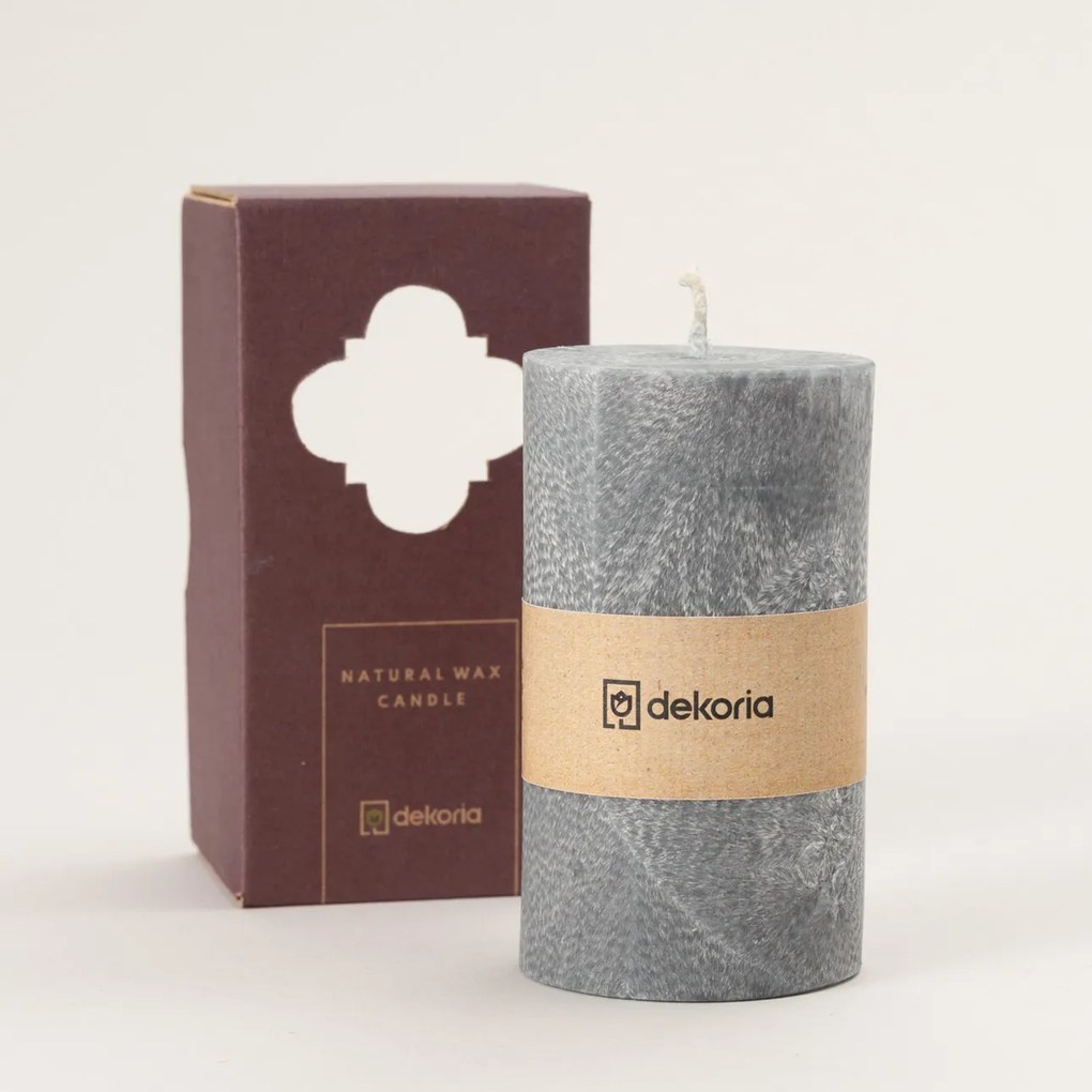 Świeca zapachowa palmowa walec Grey
